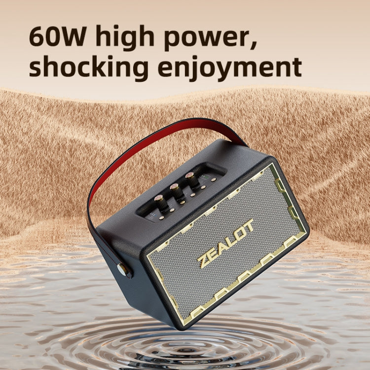 Zealot MT01 Retro Card Portable Wireless Bluetooth Speaker(Black) - Desktop Speaker by ZEALOT | Online Shopping UK | buy2fix