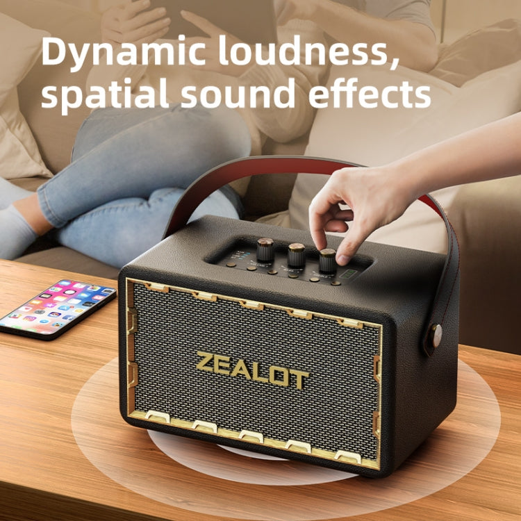 Zealot MT01 Retro Card Portable Wireless Bluetooth Speaker(Black) - Desktop Speaker by ZEALOT | Online Shopping UK | buy2fix