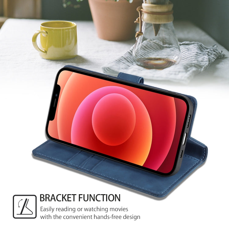 For iPhone 16 Pro Skin Feel Crocodile Magnetic Clasp Leather Phone Case(Blue) by buy2fix