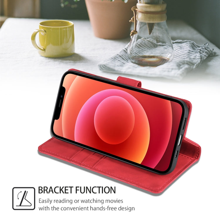 For iPhone 16 Pro Max Skin Feel Crocodile Magnetic Clasp Leather Phone Case(Red) by buy2fix