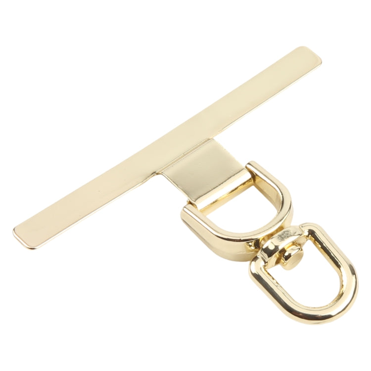 360 Degree Rotation T-shape Metal Mobile Phone Lanyard Fixing Gasket(Gold) - Lanyards & Wrist Straps by buy2fix | Online Shopping UK | buy2fix