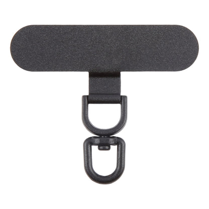 360 Degree Rotation Oval Metal Mobile Phone Lanyard Fixing Gasket(Black) - Lanyards & Wrist Straps by buy2fix | Online Shopping UK | buy2fix