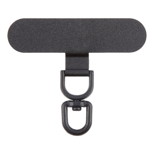 360 Degree Rotation Oval Metal Mobile Phone Lanyard Fixing Gasket(Black) - Lanyards & Wrist Straps by buy2fix | Online Shopping UK | buy2fix