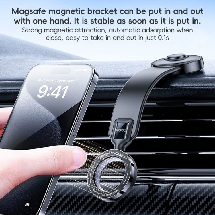 Yesido C217 Car MagSafe Magnetic Mobile Phone Holder(Black) by Yesido
