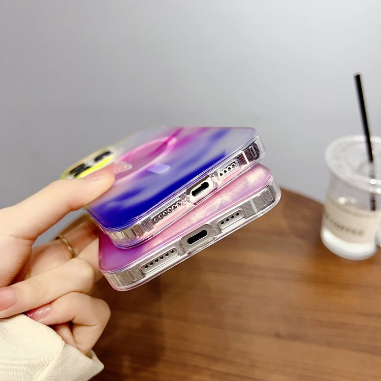 For iPhone 16 Pro Max Gradient MagSafe PC Hybrid TPU Phone Case(Blue) by buy2fix