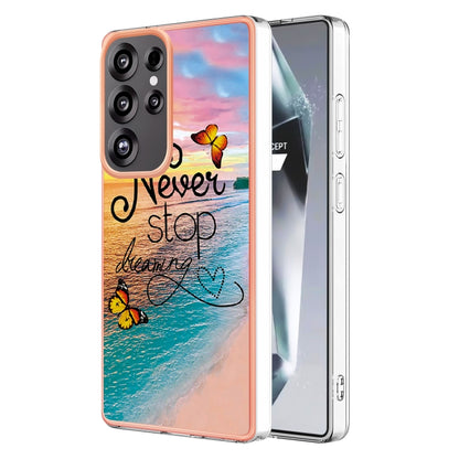 For Samsung Galaxy S25 Ultra 5G Electroplating IMD TPU Phone Case(Dream Butterfly) by buy2fix