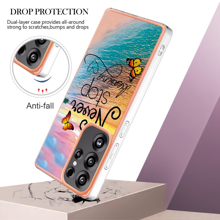 For Samsung Galaxy S25 Ultra 5G Electroplating IMD TPU Phone Case(Dream Butterfly) by buy2fix