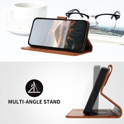 For Google Pixel 10 / Pixel 10 Pro Triangle Pattern Buckle Clasp Leather Phone Case(Brown) - Google Cases by buy2fix | Online Shopping UK | buy2fix