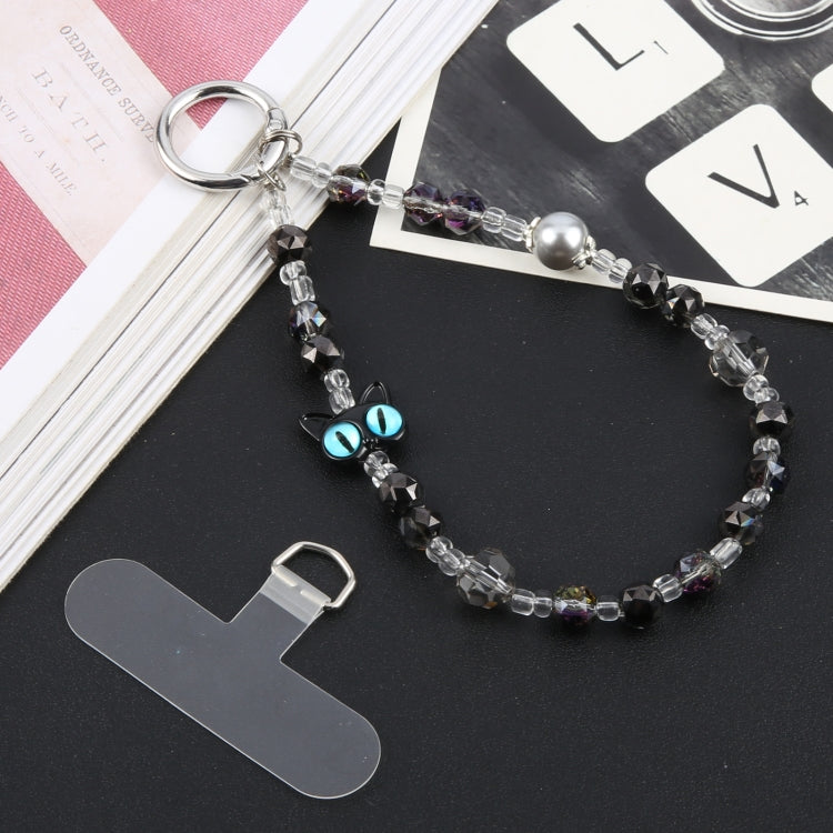 Cat Bracelet Anti-lost Phone Short Lanyard(Black) - Lanyards & Wrist Straps by buy2fix | Online Shopping UK | buy2fix