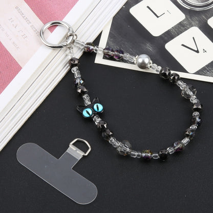 Cat Bracelet Anti-lost Phone Short Lanyard(Black) - Lanyards & Wrist Straps by buy2fix | Online Shopping UK | buy2fix