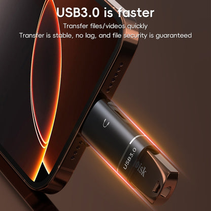 2 in 1 8 Pin to USB and Type-C Earphone Adapter(Black) - Earphone Adapter by buy2fix | Online Shopping UK | buy2fix