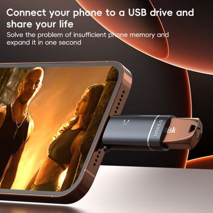 2 in 1 8 Pin to USB and Type-C Earphone Adapter(Black) - Earphone Adapter by buy2fix | Online Shopping UK | buy2fix