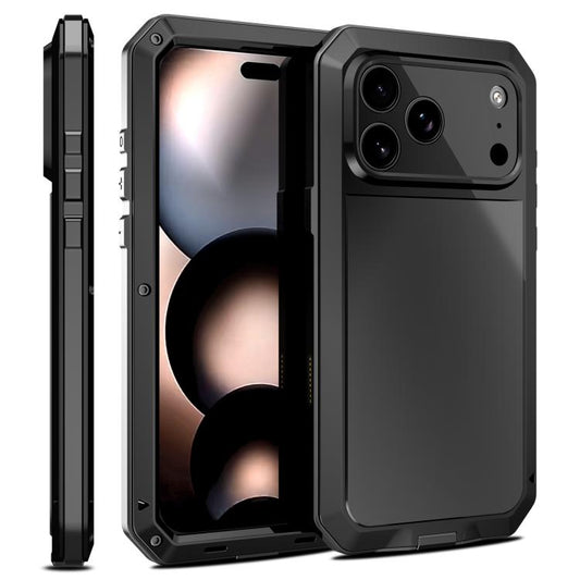 For iPhone 17 Pro RedPepper Triple-proof Metal Phone Case(Black) - iPhone 17 Pro Cases by RedPepper | Online Shopping UK | buy2fix