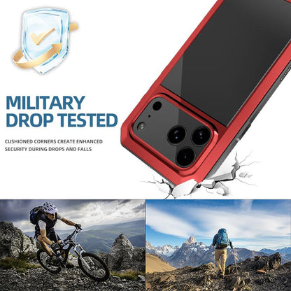 For iPhone 17 Pro RedPepper Triple-proof Metal Phone Case(Red) - iPhone 17 Pro Cases by RedPepper | Online Shopping UK | buy2fix