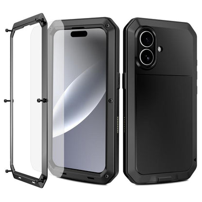 For iPhone 17 RedPepper Triple-proof Metal Phone Case(Black) - iPhone 17 Cases by RedPepper | Online Shopping UK | buy2fix