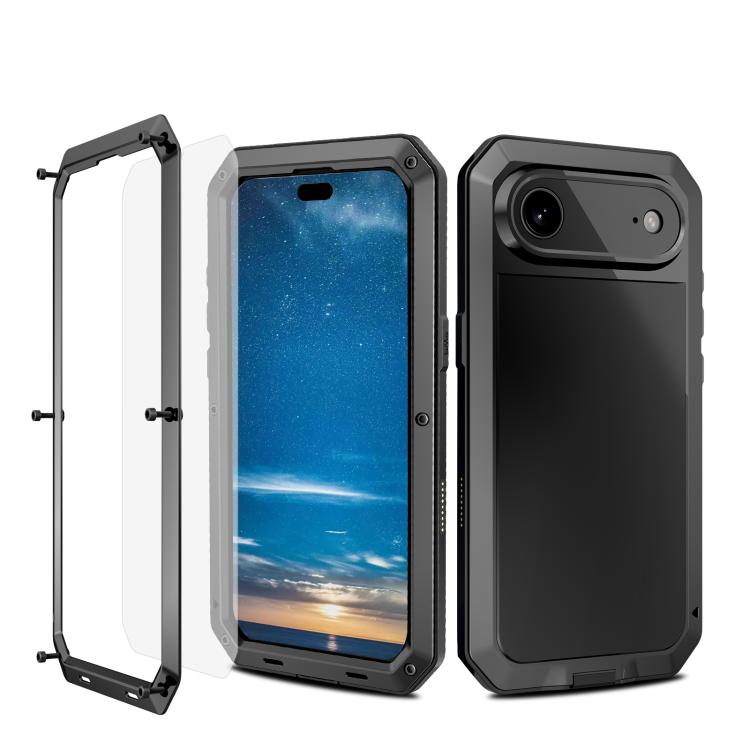 For iPhone 17 Air RedPepper Triple-proof Metal Phone Case(Black) - iPhone 17 Air Cases by RedPepper | Online Shopping UK | buy2fix