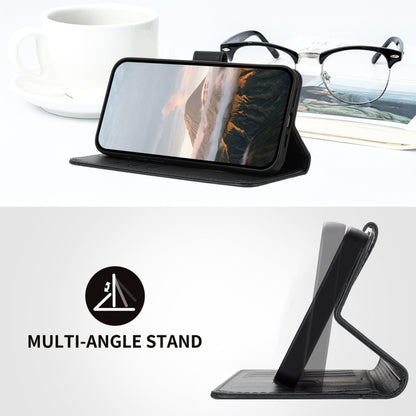 For Samsung Galaxy S25 Ultra 5G Triangle Pattern Buckle Clasp Leather Phone Case(Black) by buy2fix
