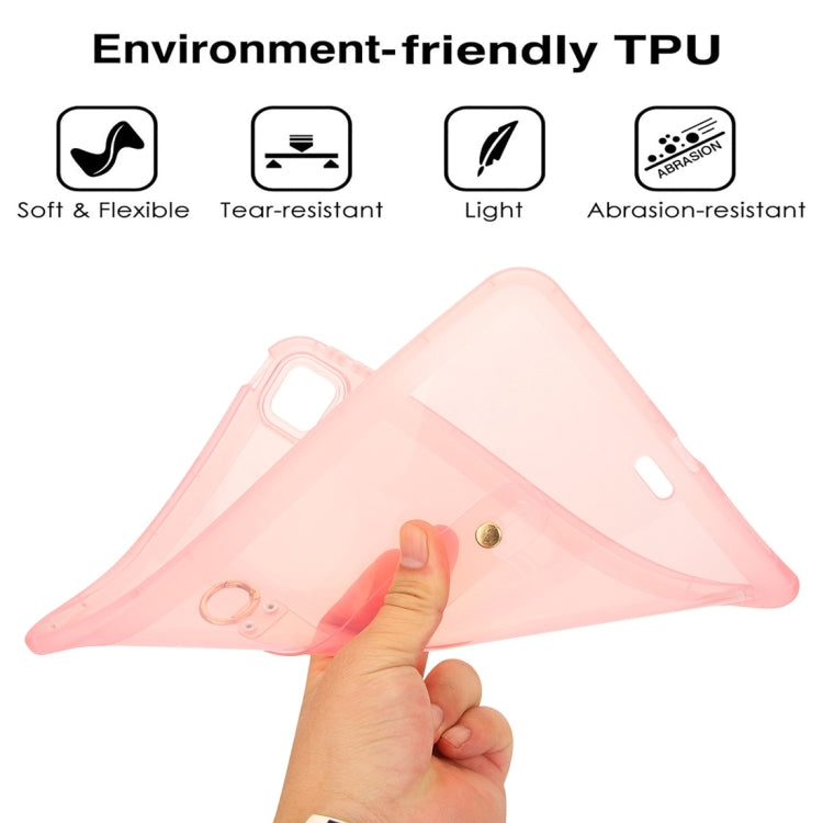 For iPad Air 13 2024 / Air 13 2025 Wristband Holder PC Hybrid TPU Soft Tablet Case(Pink) - iPad Air 13 2025 / 2024 Cases by buy2fix | Online Shopping UK | buy2fix