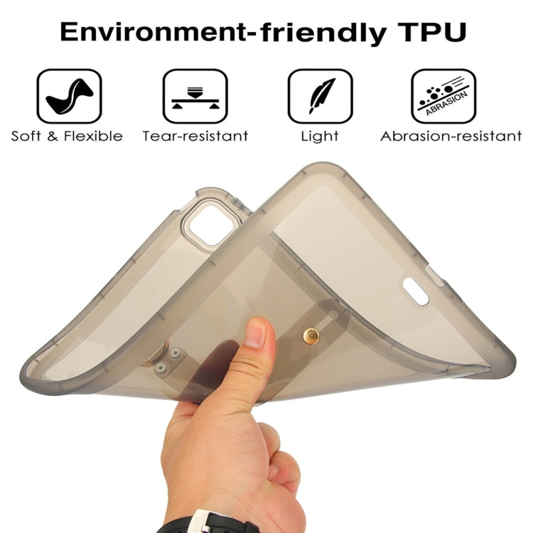 For iPad Air 13 2024 / Air 13 2025 Wristband Holder PC Hybrid TPU Soft Tablet Case(Black) - iPad Air 13 2025 / 2024 Cases by buy2fix | Online Shopping UK | buy2fix