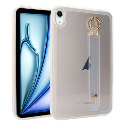 For iPad Air 13 2024 / Air 13 2025 Wristband Holder PC Hybrid TPU Soft Tablet Case(Transparent) - iPad Air 13 2025 / 2024 Cases by buy2fix | Online Shopping UK | buy2fix