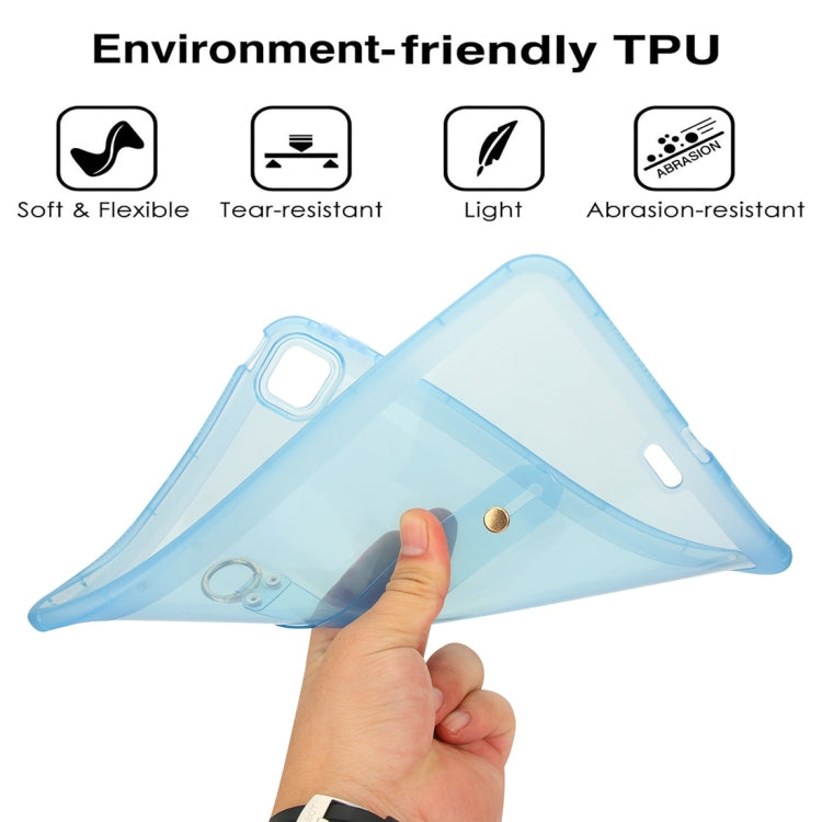 For iPad Air 13 2024 / Air 13 2025 Wristband Holder PC Hybrid TPU Soft Tablet Case(Blue) - iPad Air 13 2025 / 2024 Cases by buy2fix | Online Shopping UK | buy2fix