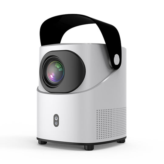 T-2 1920 x 1080P 240ANSI HiSilicon 352 Android 9.0 Portable Projector, UK Plug(White)
