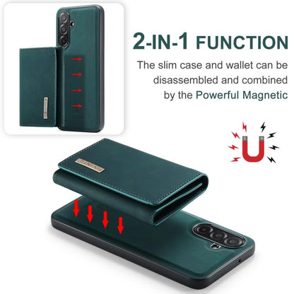 For Samsung Galaxy A26 5G DG.MING M1 Series 3-Fold Multi Card Wallet + Magnetic Phone Case(Green) - Galaxy Phone Cases by DG.MING | Online Shopping UK | buy2fix