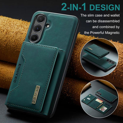 For Samsung Galaxy A56 5G DG.MING M2 Series 3-Fold Multi Card Bag + Magnetic Phone Case(Green) - Galaxy Phone Cases by DG.MING | Online Shopping UK | buy2fix