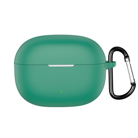 For Realme Buds T200 Lite Wireless Earphone Silicone Protective Case(Dark Green)