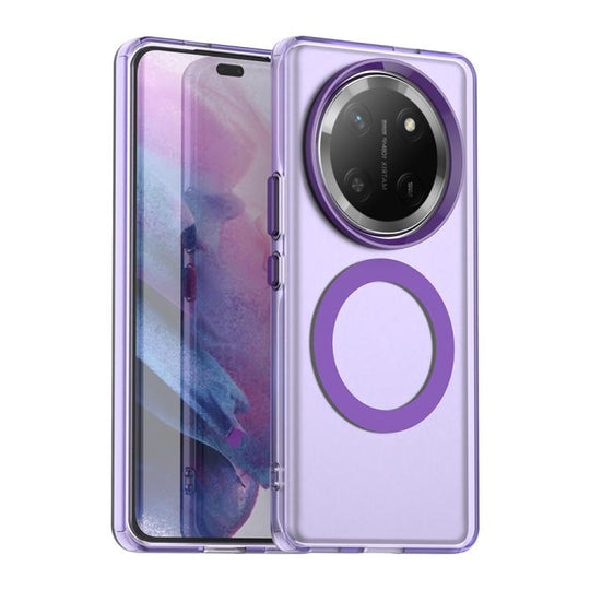 For Honor Magic7 Lite Candy Magsafe PC Hybrid TPU Phone Case(Purple)