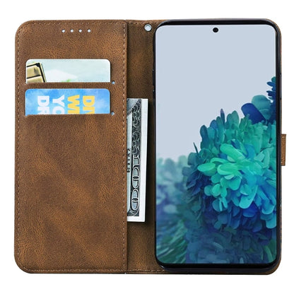 For Samsung Galaxy S25+ 5G Retro Skin Feel Butterflies Embossing Horizontal Flip Leather Phone Case(Brown) by buy2fix