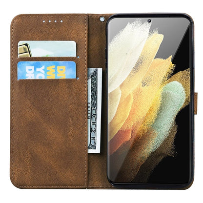 For Samsung Galaxy S25 Ultra 5G Retro Skin Feel Butterflies Embossing Horizontal Flip Leather Phone Case(Brown) by buy2fix