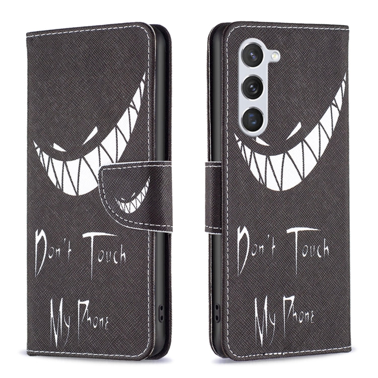 For Samsung Galaxy S25 5G Colored Drawing Pattern Leather Phone Case(Smirk) by buy2fix