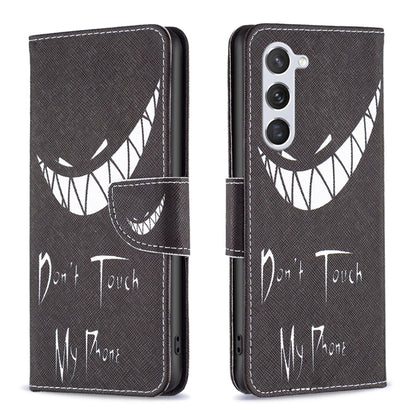 For Samsung Galaxy S25 5G Colored Drawing Pattern Leather Phone Case(Smirk) by buy2fix