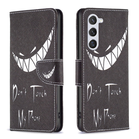 For Samsung Galaxy S25 5G Colored Drawing Pattern Leather Phone Case(Smirk) by buy2fix