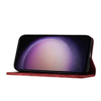 For Samsung Galaxy S25+ 5G Butterfly Cat Embossing Flip Leather Phone Case(Red) by buy2fix