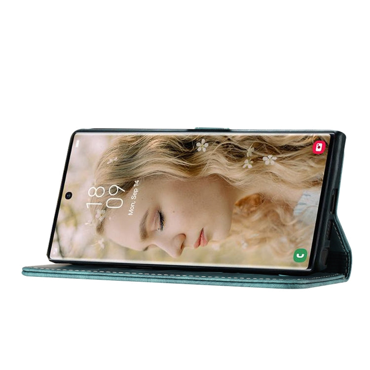 For Samsung Galaxy S25 Ultra 5G Butterfly Cat Embossing Flip Leather Phone Case(Wathet) by buy2fix