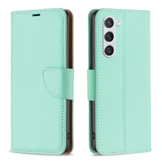 For Samsung Galaxy S25 5G Litchi Texture Pure Color Flip Leather Phone Case(Green) by buy2fix