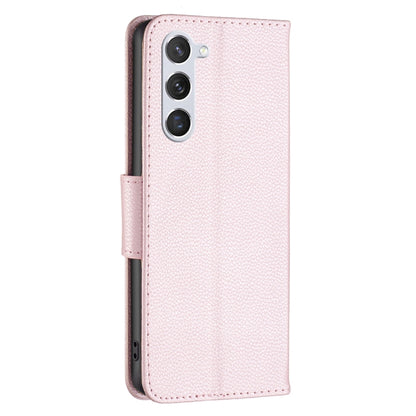 For Samsung Galaxy S25 5G Litchi Texture Pure Color Flip Leather Phone Case(Rose Gold) by buy2fix