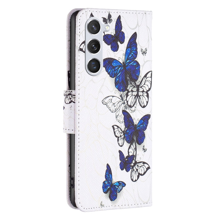For Samsung Galaxy S25 5G Colored Drawing Pattern Leather Phone Case(Butterflies) by buy2fix