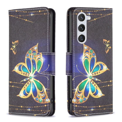 For Samsung Galaxy S25 5G Colored Drawing Pattern Leather Phone Case(Big Butterfly) by buy2fix