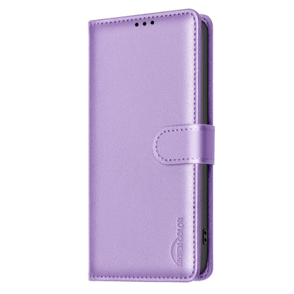 For Samsung Galaxy S25 Ultra 5G Litchi Texture RFID Anti-theft Leather Phone Case(Purple) by buy2fix