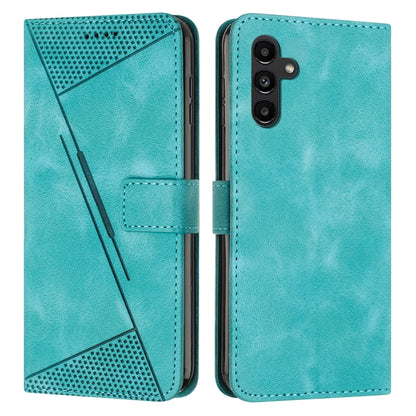 For Samsung Galaxy S25 / S24 5G Dream Triangle Leather Phone Case with Lanyard(Green) by buy2fix