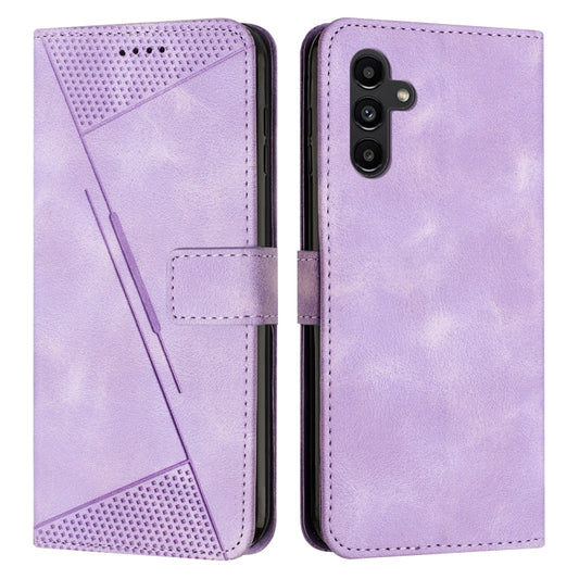 For Samsung Galaxy S25+ / S24+ 5G 5G Dream Triangle Leather Phone Case with Lanyard(Purple) by buy2fix