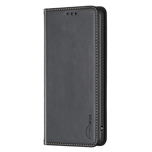 For Samsung Galaxy S25 Ultra 5G Magnetic Leather Phone Case(Black) by buy2fix