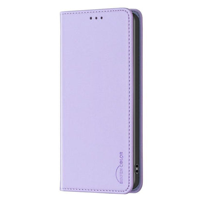 For Samsung Galaxy S25 Ultra 5G Magnetic Leather Phone Case(Purple) by buy2fix