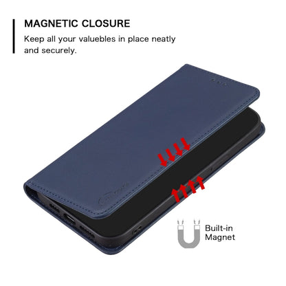 For Samsung Galaxy S25 Ultra 5G Magnetic Leather Phone Case(Blue) by buy2fix