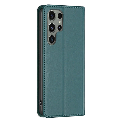 For Samsung Galaxy S25 Ultra 5G Magnetic Leather Phone Case(Green) by buy2fix