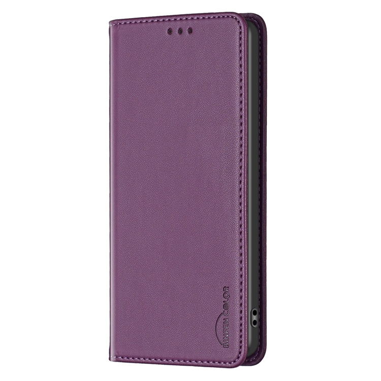 For Samsung Galaxy S25 Ultra 5G Magnetic Leather Phone Case(Dark Purple) by buy2fix