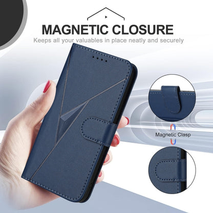 For Tecno Spark Go 2024 Triangle Pattern Buckle Clasp Leather Phone Case(Royal Blue) by buy2fix